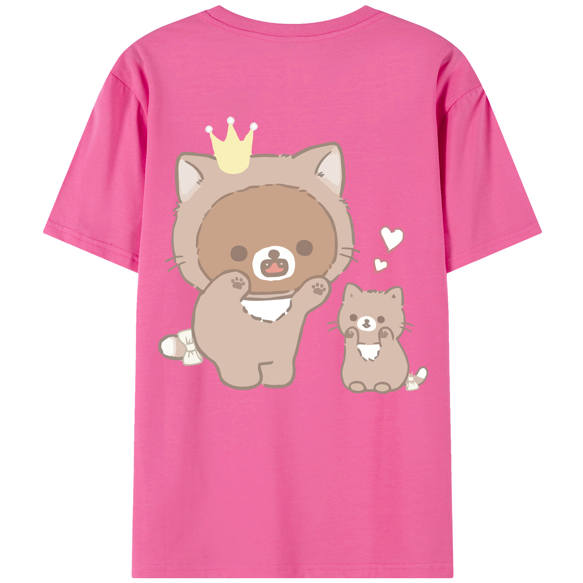 （画像用） リラックマ リラックマ キイロイトリ Rilakkuma Korilakkuma Kiiroitori レディース半袖Tシャツ(バックプリント)
